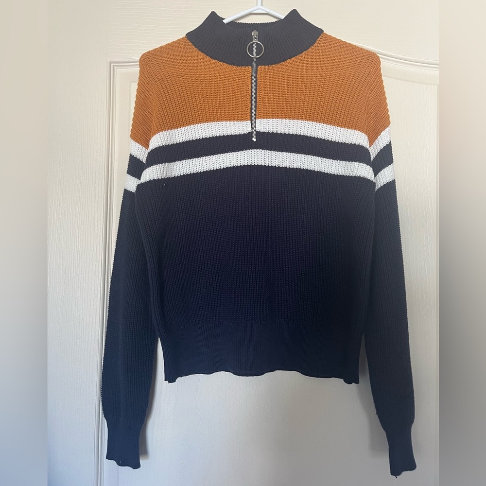 🌸2/20 Half Zip LA Hearts PacSun Cozy Minimalist Pullover Cotton Sweater Y2K XS